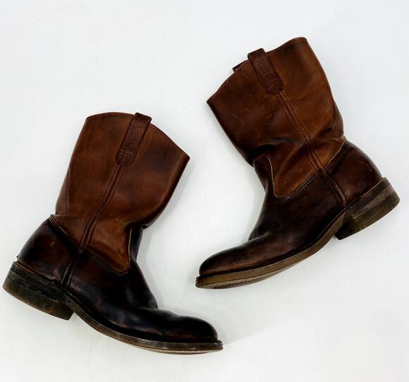 Red Wing 10 steel toe Pecos Brown Leather Boots main image 4
